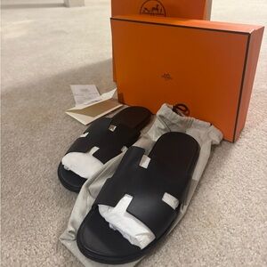 Men’s Black Hermes Oran Sandals